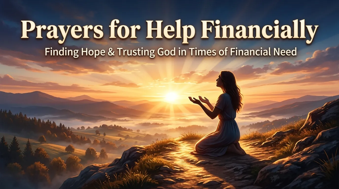 prayers for help financially