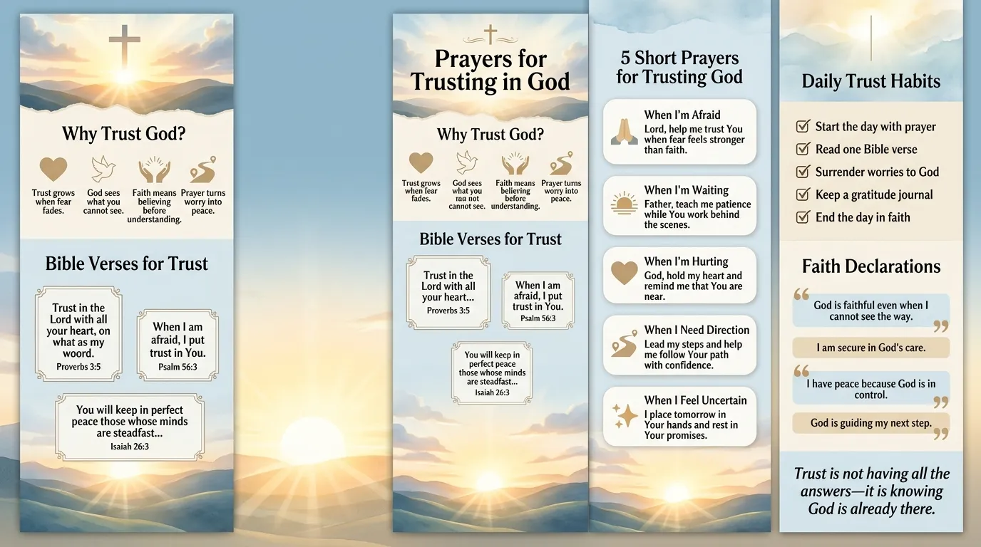 prayers for trusting in God